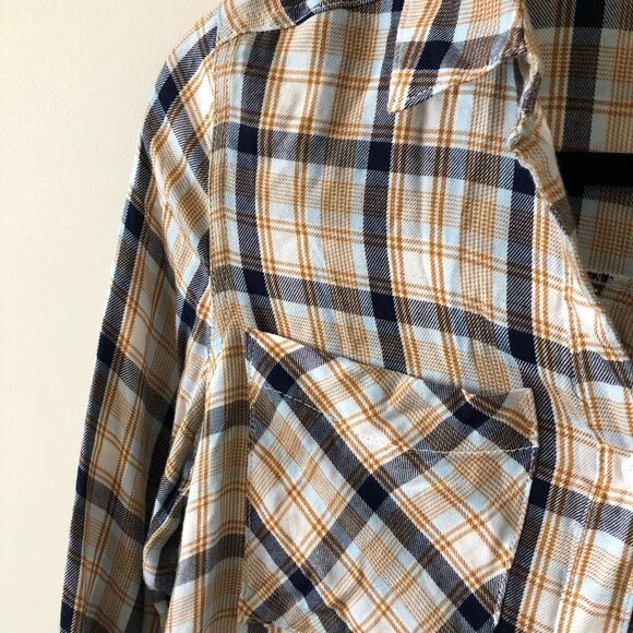 Nwt-bp Ivory Alex Plaid Shirt (Size:Small) - Picture 3 of 5